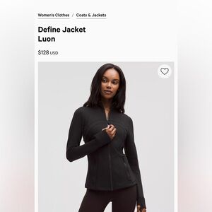 lululemon athletica Black Define Jacket